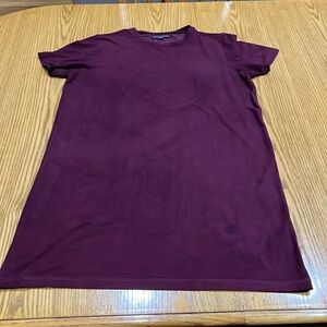 Brandy 💗 Melville velvetly soft, maroon T-shirt dress. See measurements.